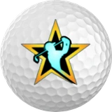 Bola de golf con la estrella de GOLF★STARS